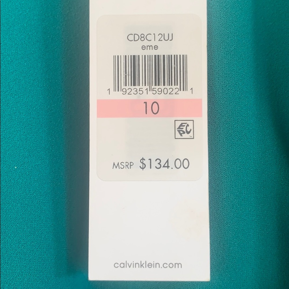 💚NWT Green Calvin Klein Dress - Picture 7 of 7